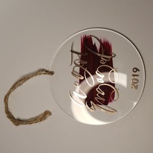 "We Got Engaged 2019" Acrylic Ornament